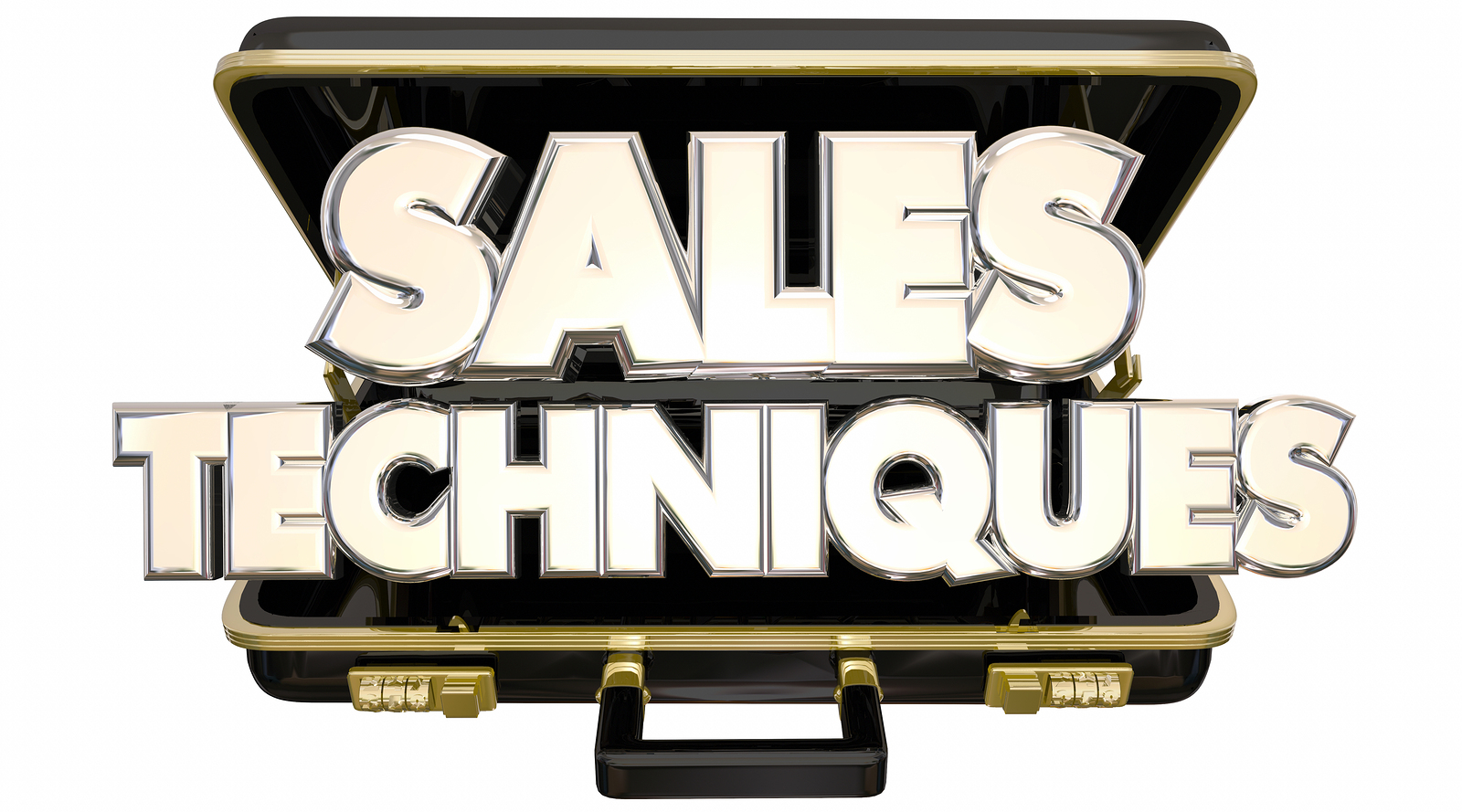 Sales Techniques Process System Advice Tips Briefcase 3d Words | Recruiteze
